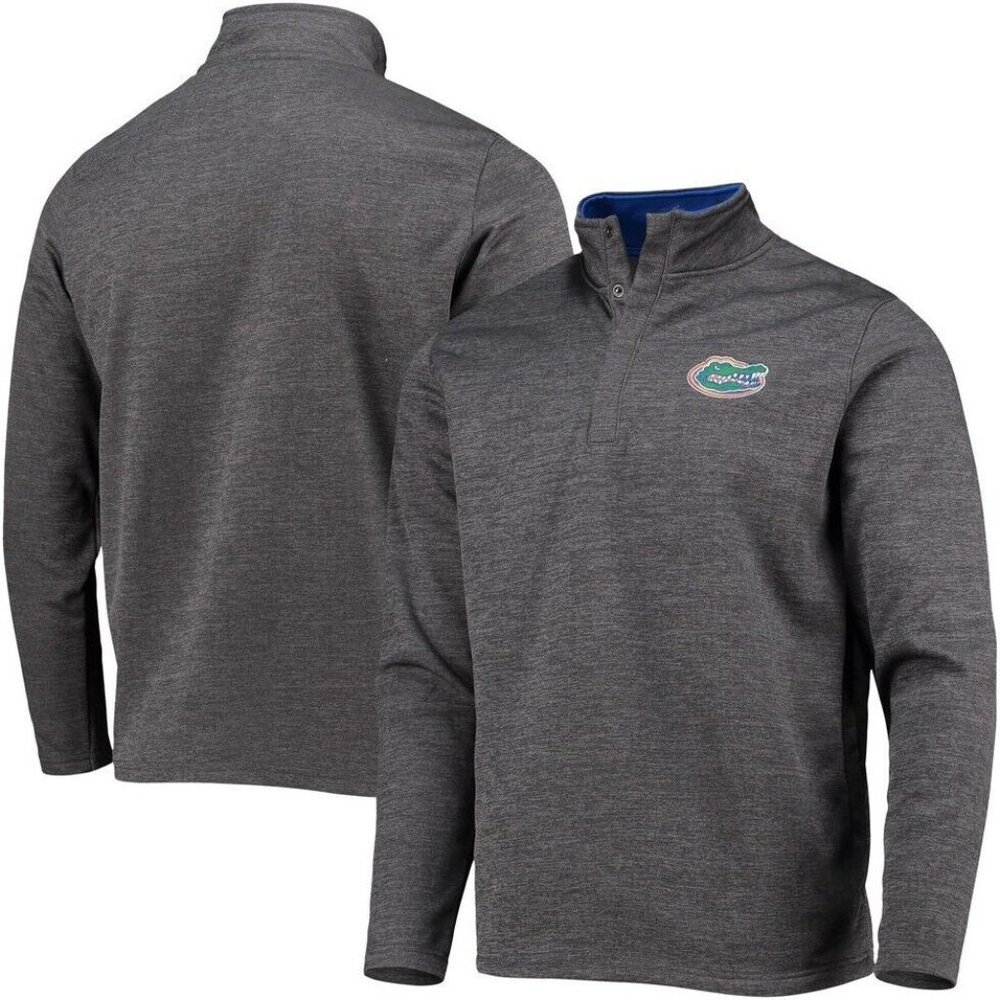 Florida Gators Pullover Men 2XL Colosseum Jacket Heathered Charcoal Gray